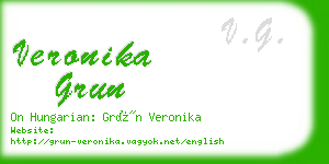 veronika grun business card